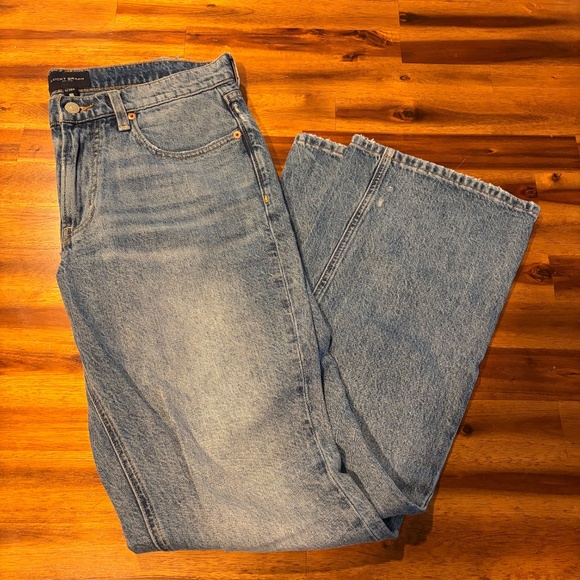 New Lucky Brand Size 6 90s fit Boyfriend Mid Rise Flare Distressed Jeans - Picture 4 of 16